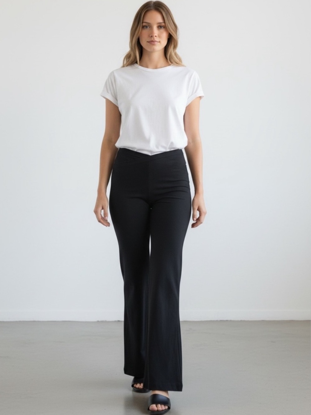 Bisou Bisou Elegant Black Trouser Pants size 2